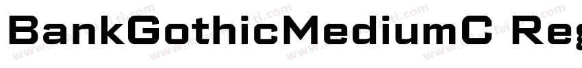 BankGothicMediumC Regular字体转换